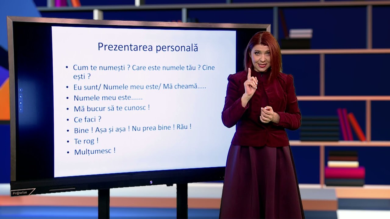 TeleŞcoala: Limba semnelor rom&acirc;ne &ndash; lecţia 2 (@TVR2)
