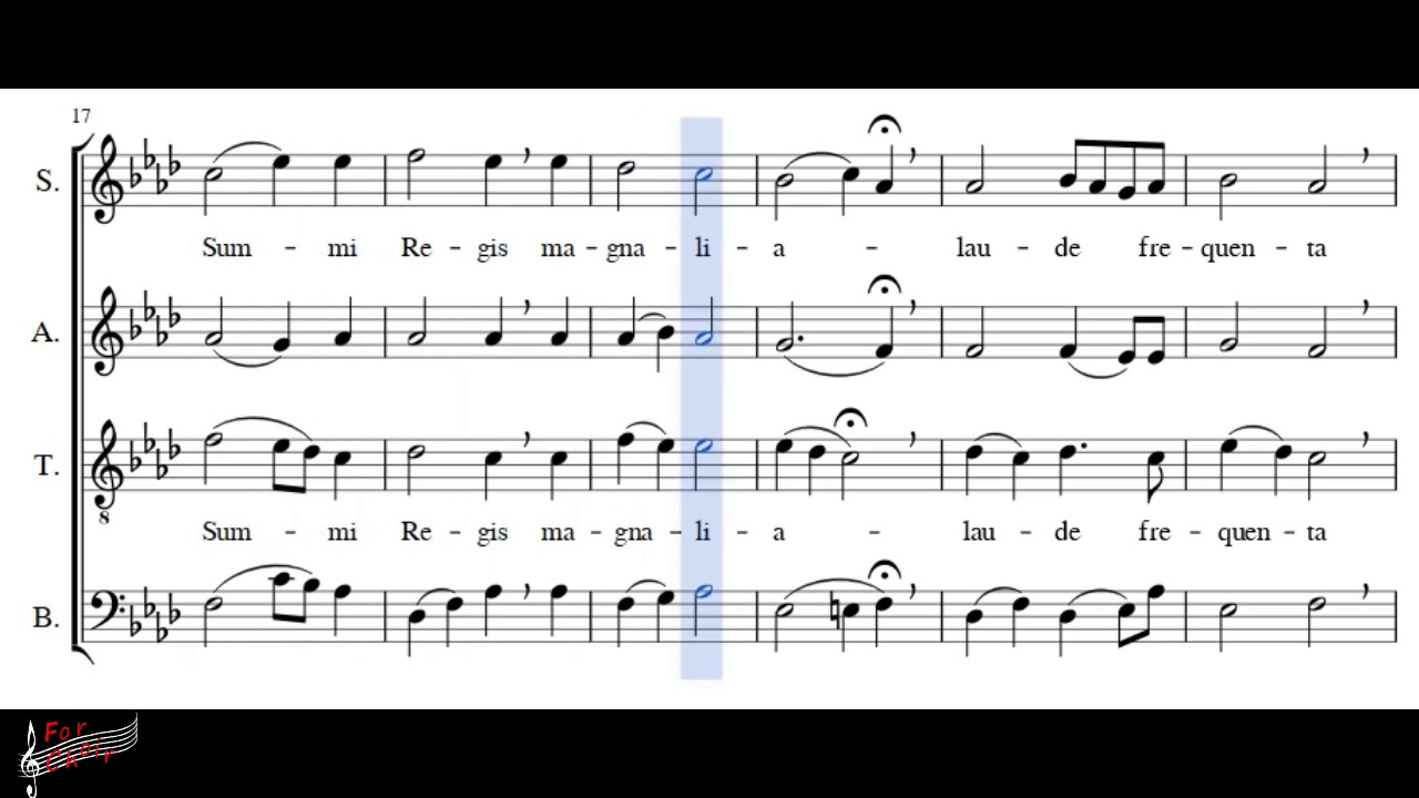 Choir/chór - Gaude Mater - Bass + score