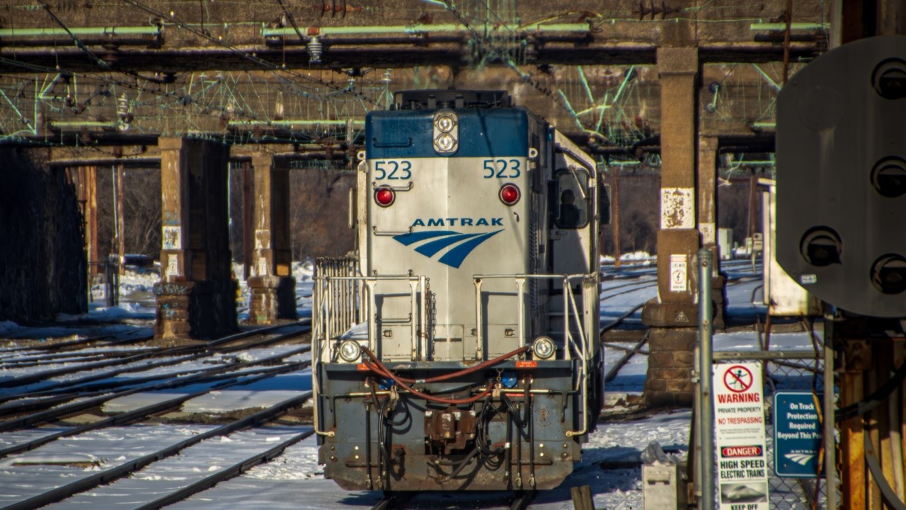 A Snowy day on the Northeast Corridor