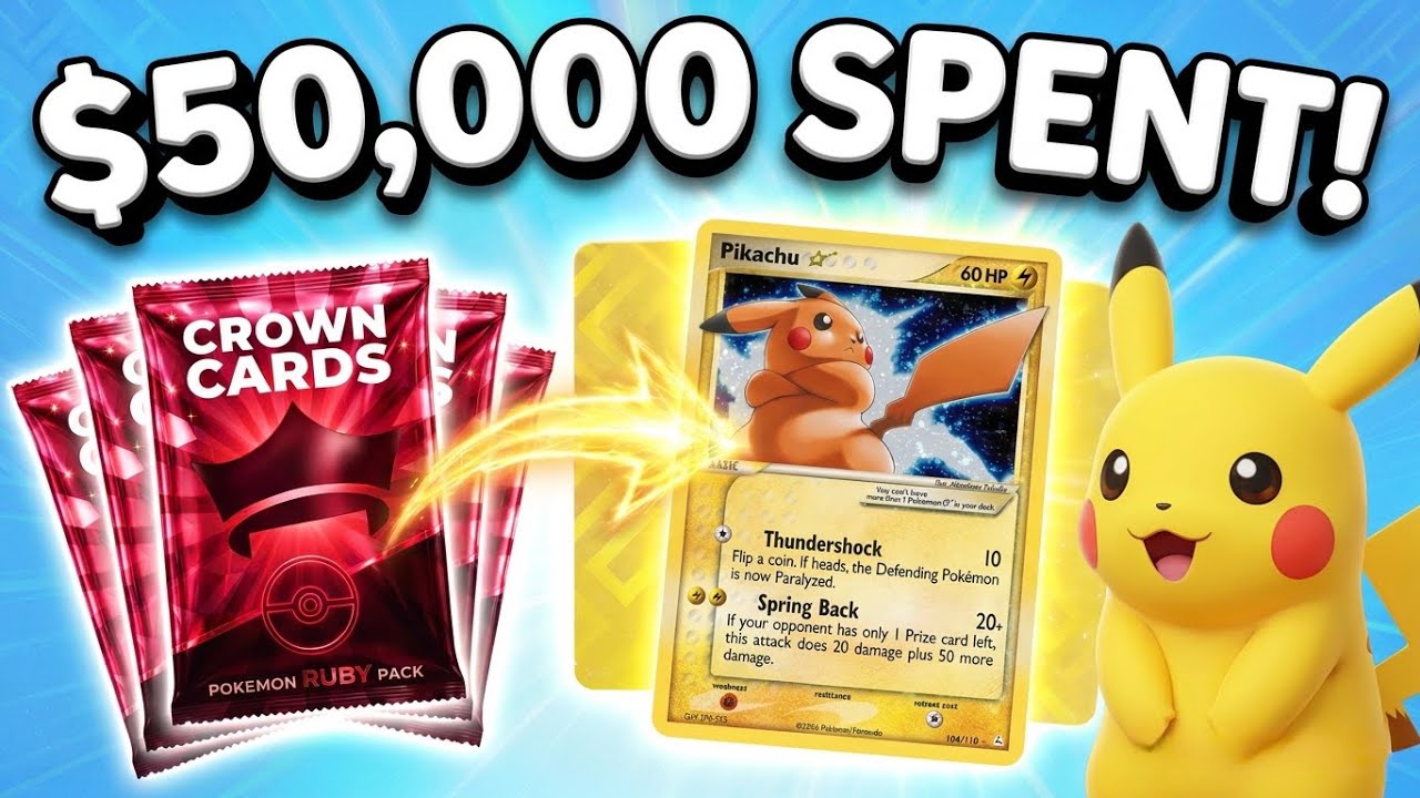 I Spent $50,000 on $1,000 Ruby Packs! (CrownCards)