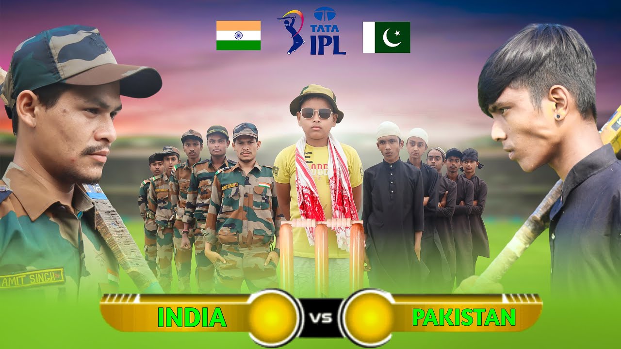 INDIA vs Pakistan Cricket Match//IPL Indian Army Vs Atankwadi//IPL 2024//BY LITTLE FLOWER