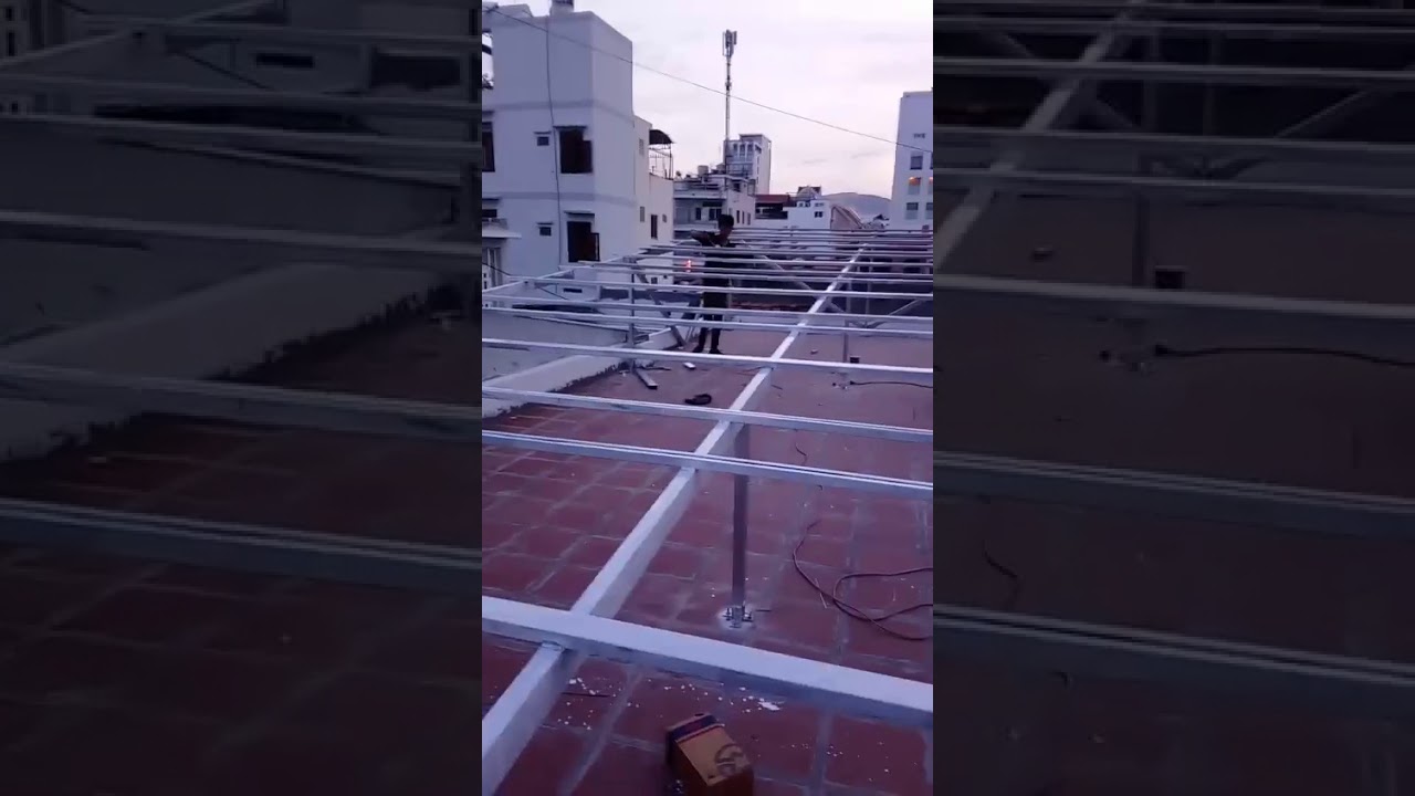Kỹ thuật làm khung sắt đỡ pin điện năng lượng mặt trời