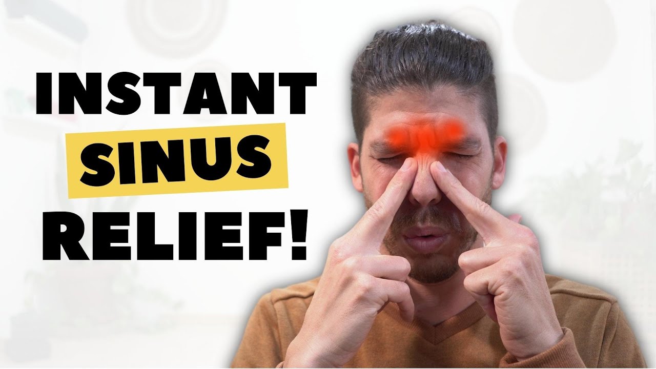 How to relieve sinus pressure FAST!