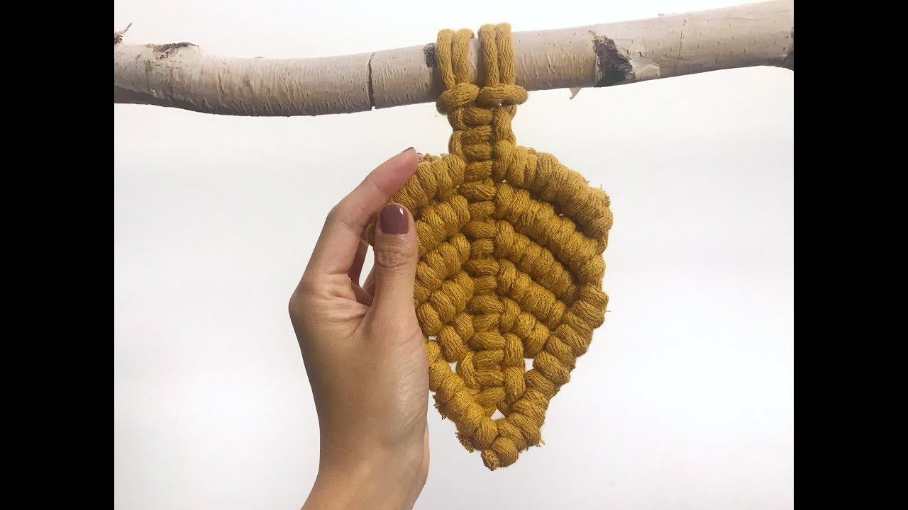 How to Make a Macrame Leaf - DIY Macrame Tutorial by Niroma Studio