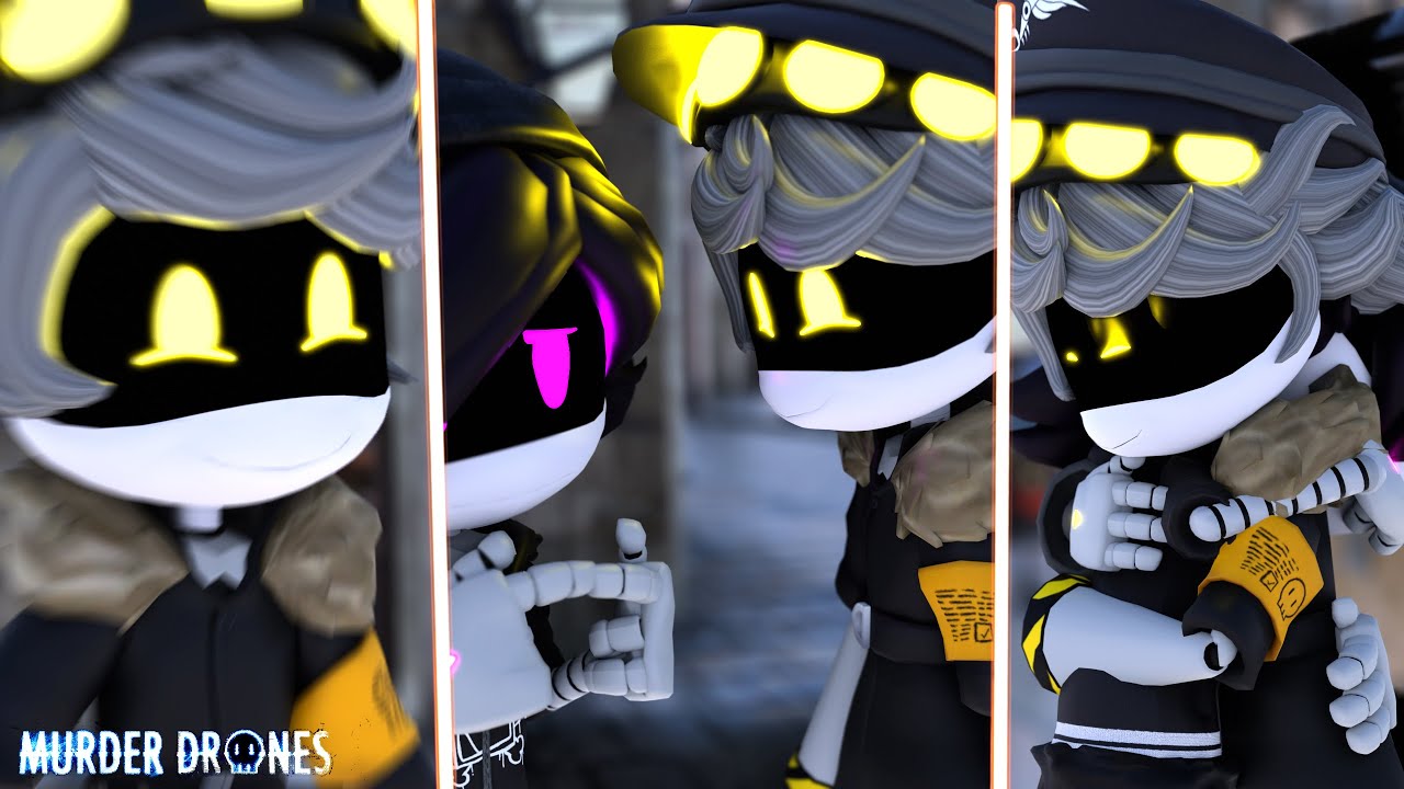 Murder Drones Animation: Uzi x N /// Spending Time Together in the Paris