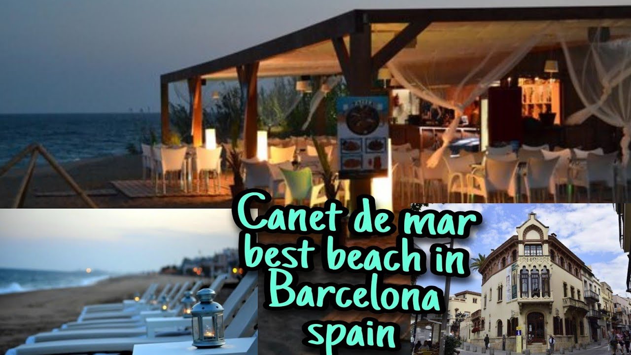 Canet de mar ramblas and beach