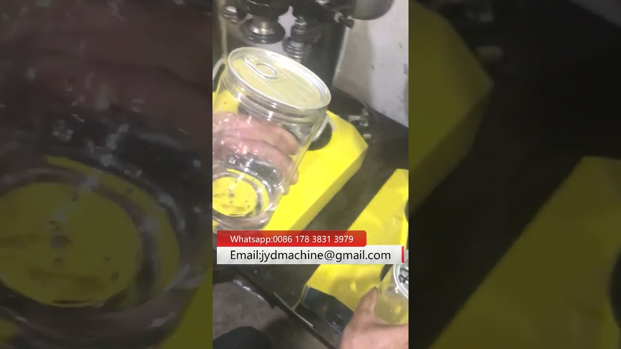 Semi Automatic Tin Can Sealing Capping Machine