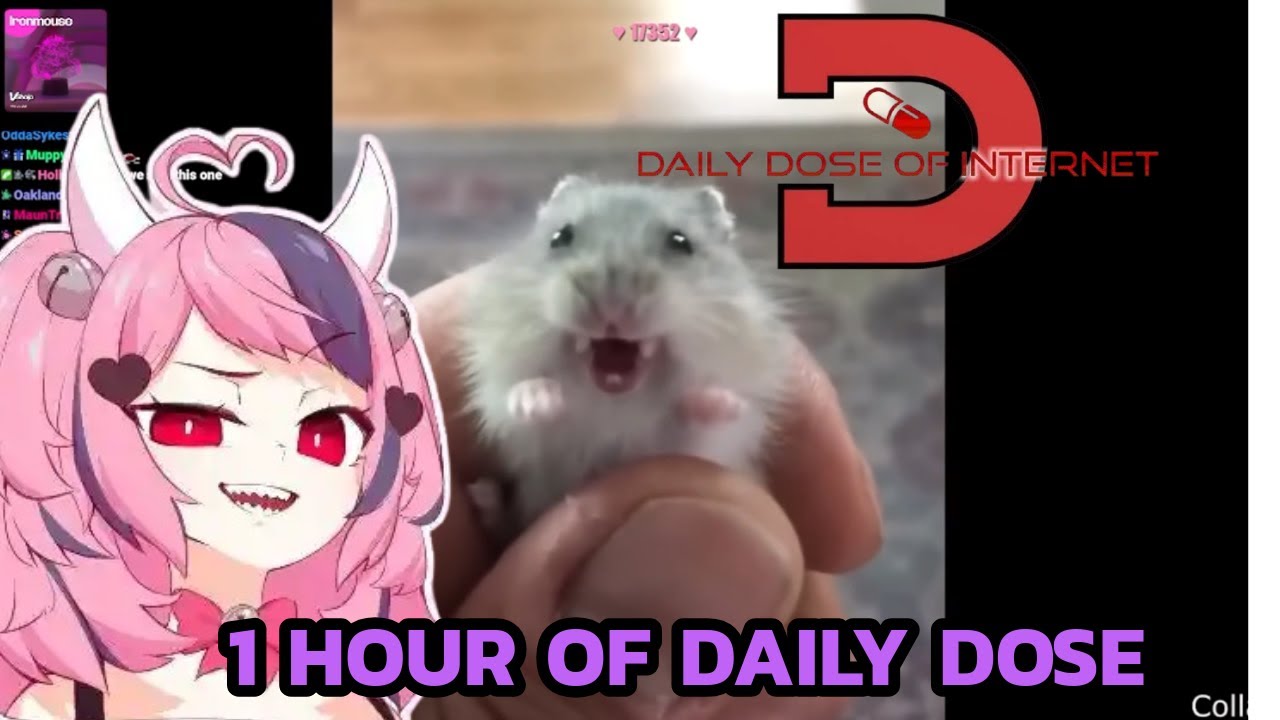 Ironmouse reacts to Daily Dose of Internet for 1 hour straight