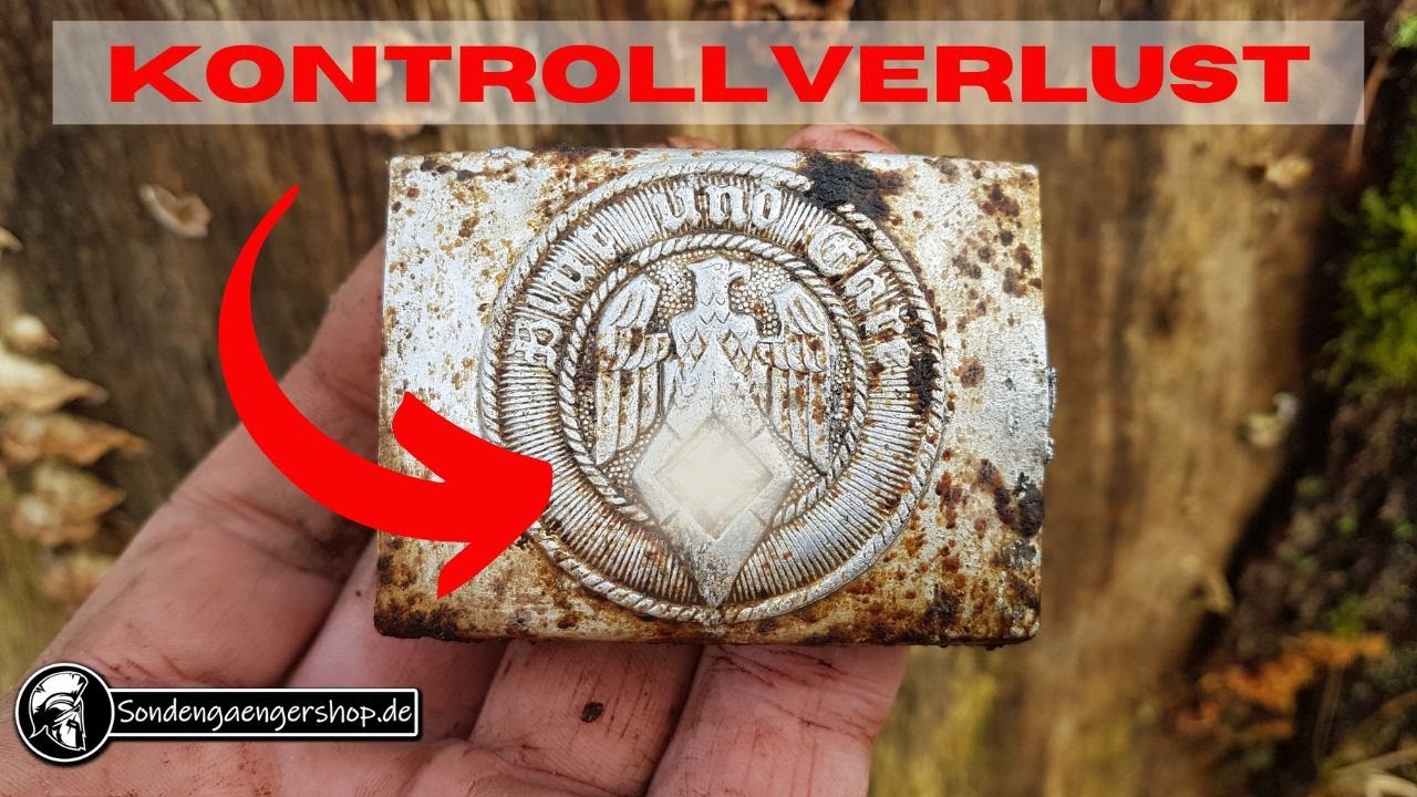 Sowas darf nicht passieren! Kontrolle verlieren beim Fund. WW2 Sondeln mit dem Deus2