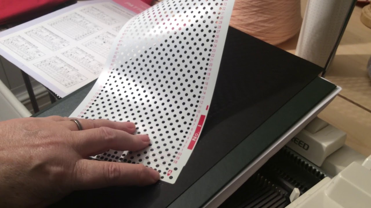 Машинное вязание – информация о перфокартах