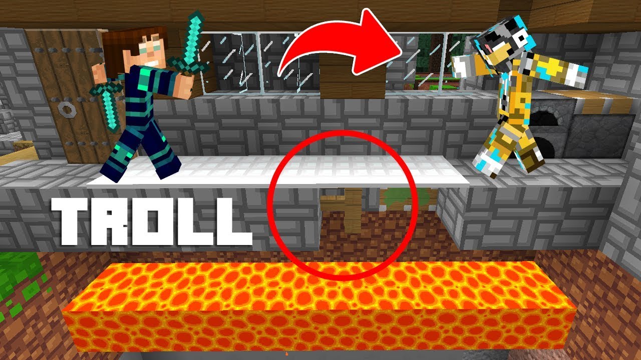 MINECRAFT: LA TRAMPA OCULTA MAS TROLL DE SKYWARS 😂