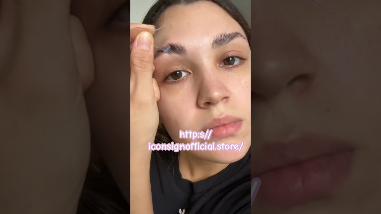 DIY brow lamination using ICONSIGN Lash & Brow Lift Kit💕Product link in my bio 😘
