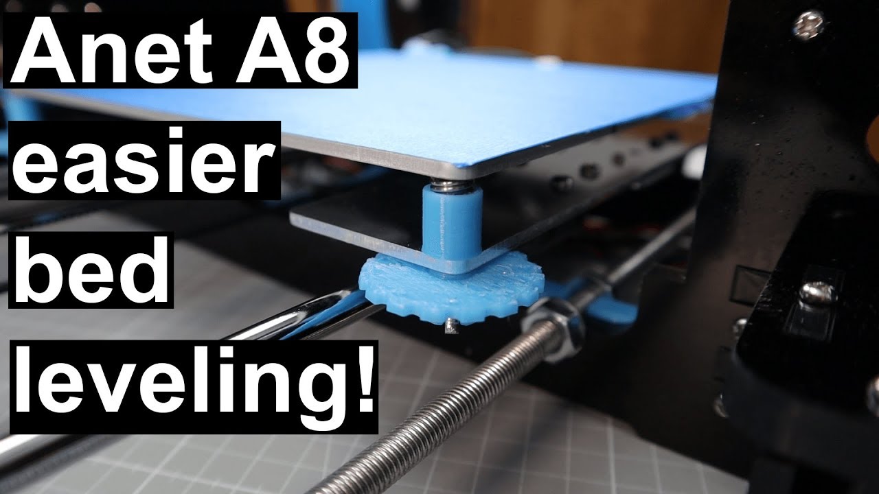 Anet A8 easier manual bed leveling