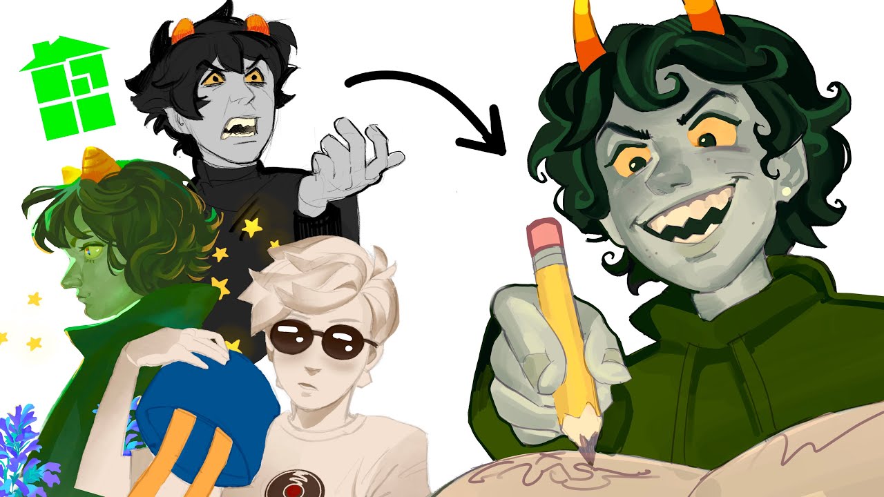 drawing homestuck characters in my style!