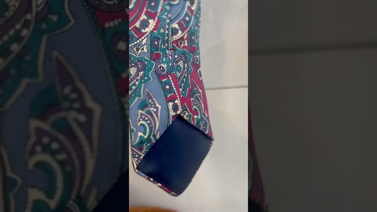 Gatsby tie Collectible silk necktie Paisley print retro vintage