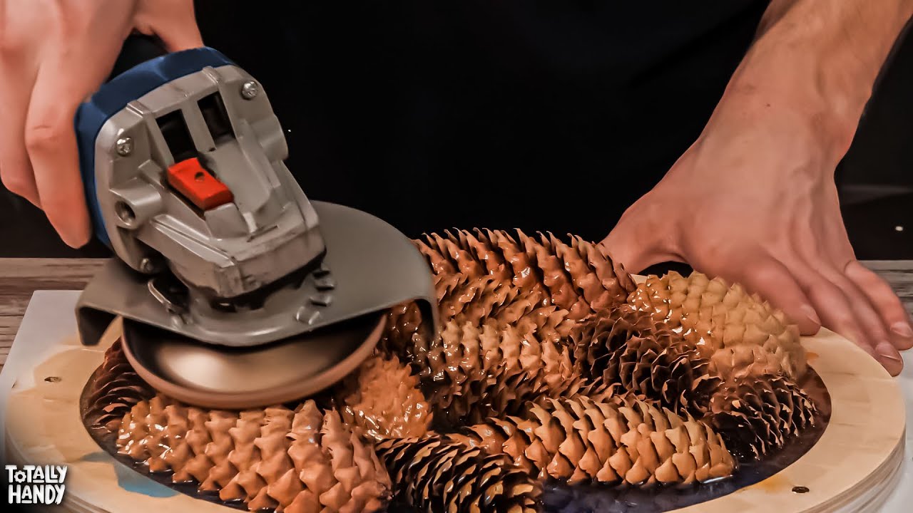 Craft & Time Collide: Epoxy Pinecone Clock Making Explained! | Epoxy Resin Project