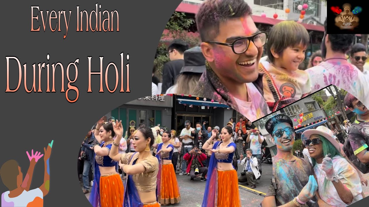 Get an Up-Close Look at the Colorful Holi Festival In China|Teaching In China #lifeinchina