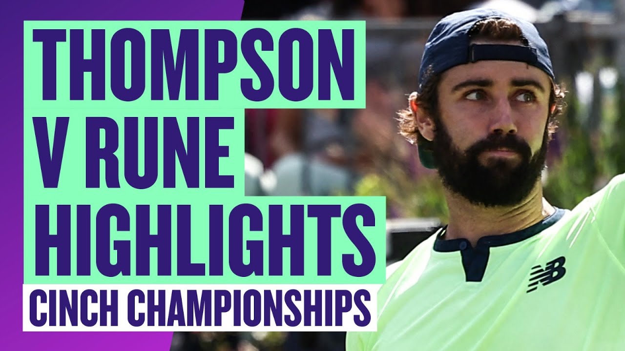 COMEBACK WIN for Thompson! | Highlights - Holger Rune v Jordan Thompson | cinch Championships 2024