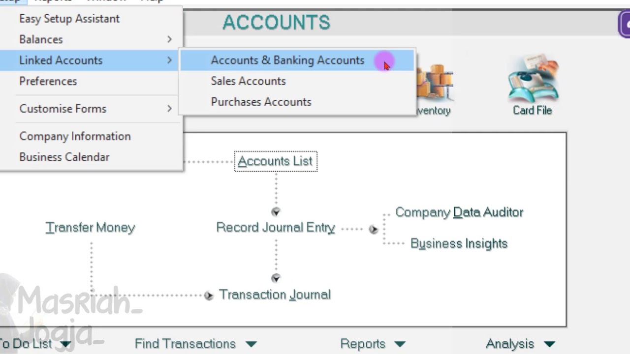 Cara mengatur kode pajak (tax code) & linked account di MYOB