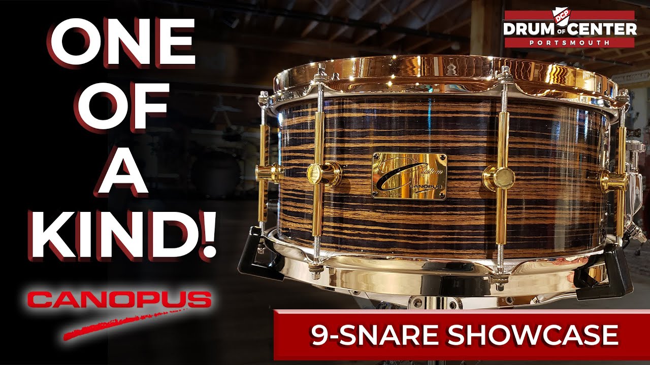 Exclusive Canopus One-Of-A-Kind Snare Drums for 2020!