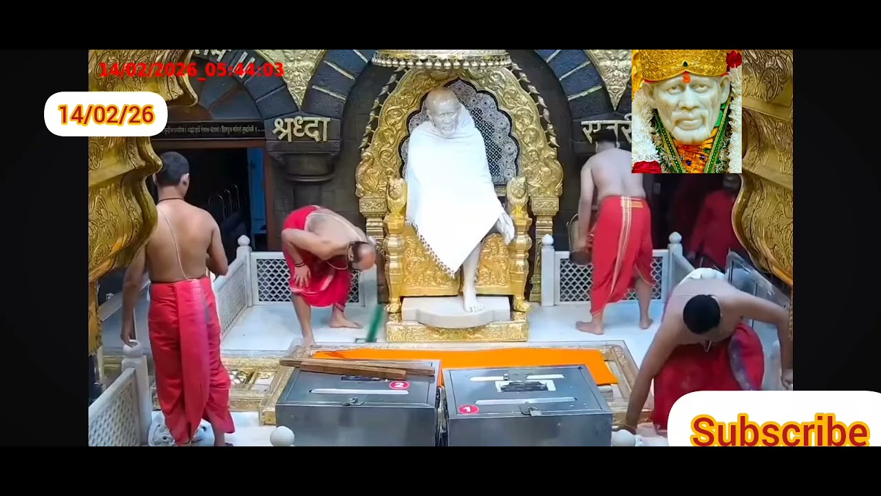 Sai Baba Darshan Live Kakad Arati 14/02/26