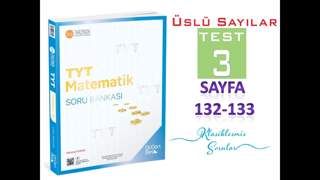 ÜSLÜ SAYILAR TEST 3 (345 TYT MATEMATİK 2025)