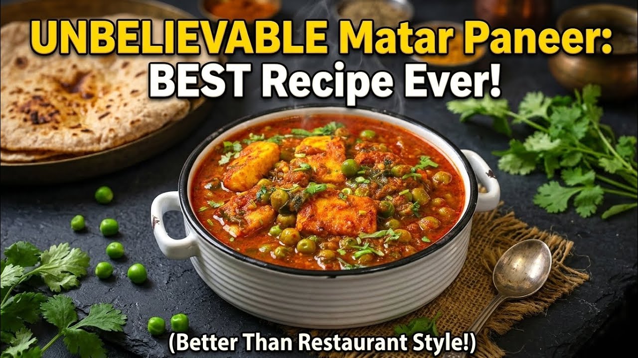 Unbelievable matar paneer | Best Recipe Ever 