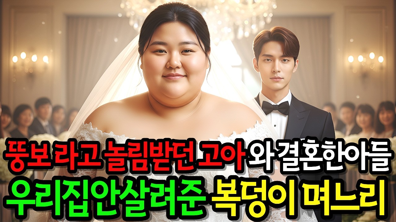 뚱보라고 놀림받던 고아와 결혼한 아들 우리집안살려준 복덩이 며느리ㅣ노후사연ㅣ감동사연ㅣ오디오북