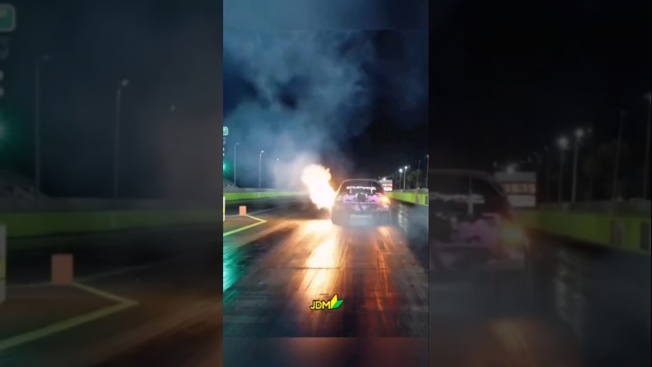"AWD EK Civic TAKES OFF! 🔥 Massive Fireball Launch!"
