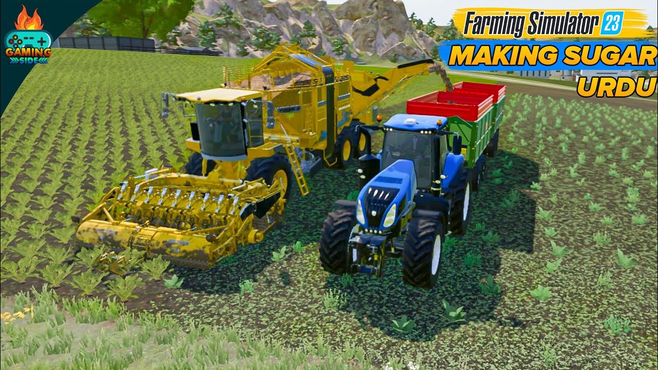 Making Sugar from Sugarbeat in Sugar Mill | Farming Simulator 23 Mobile urdu hindi fs23