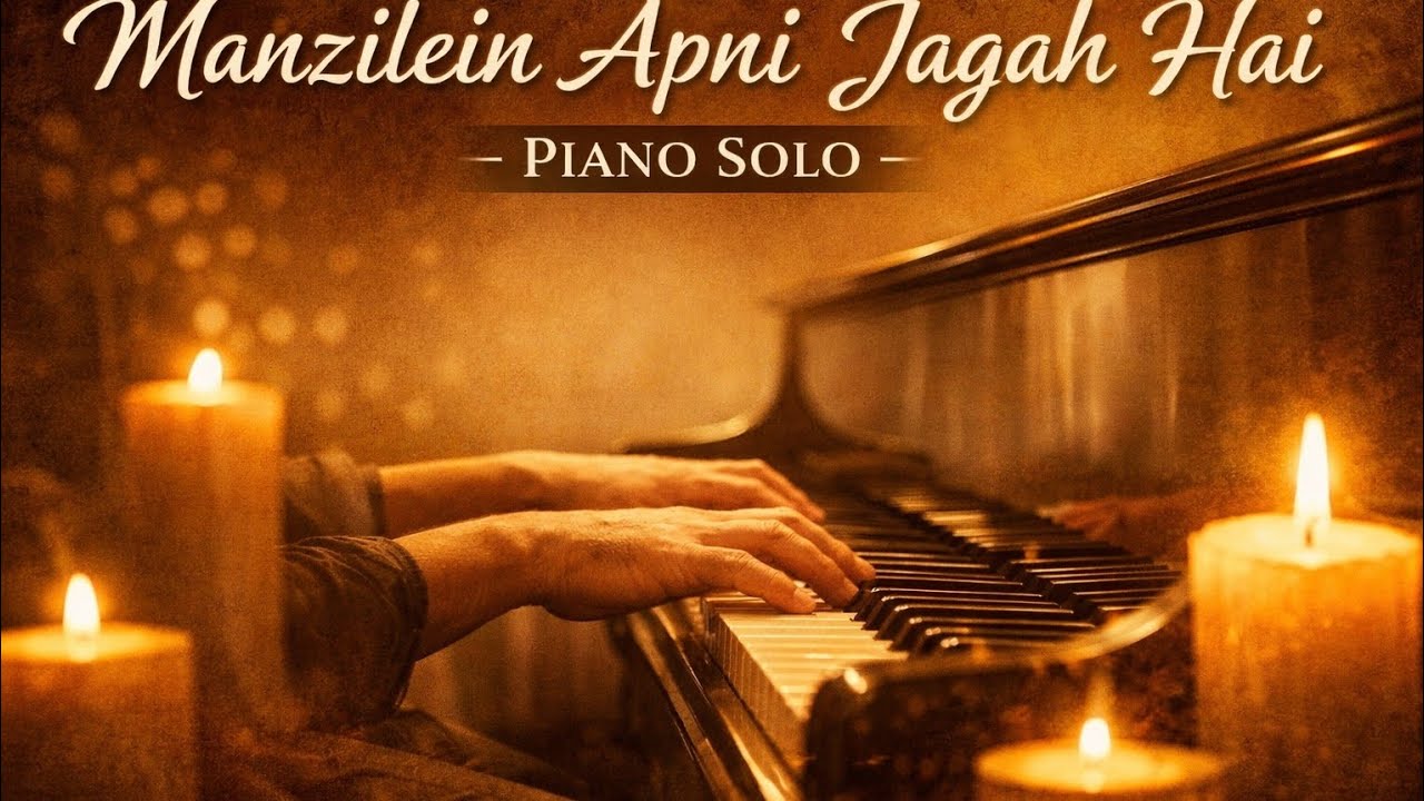 Manzilein Apni Jagah Hai (Piano Solo) | A Song My Parents Loved.