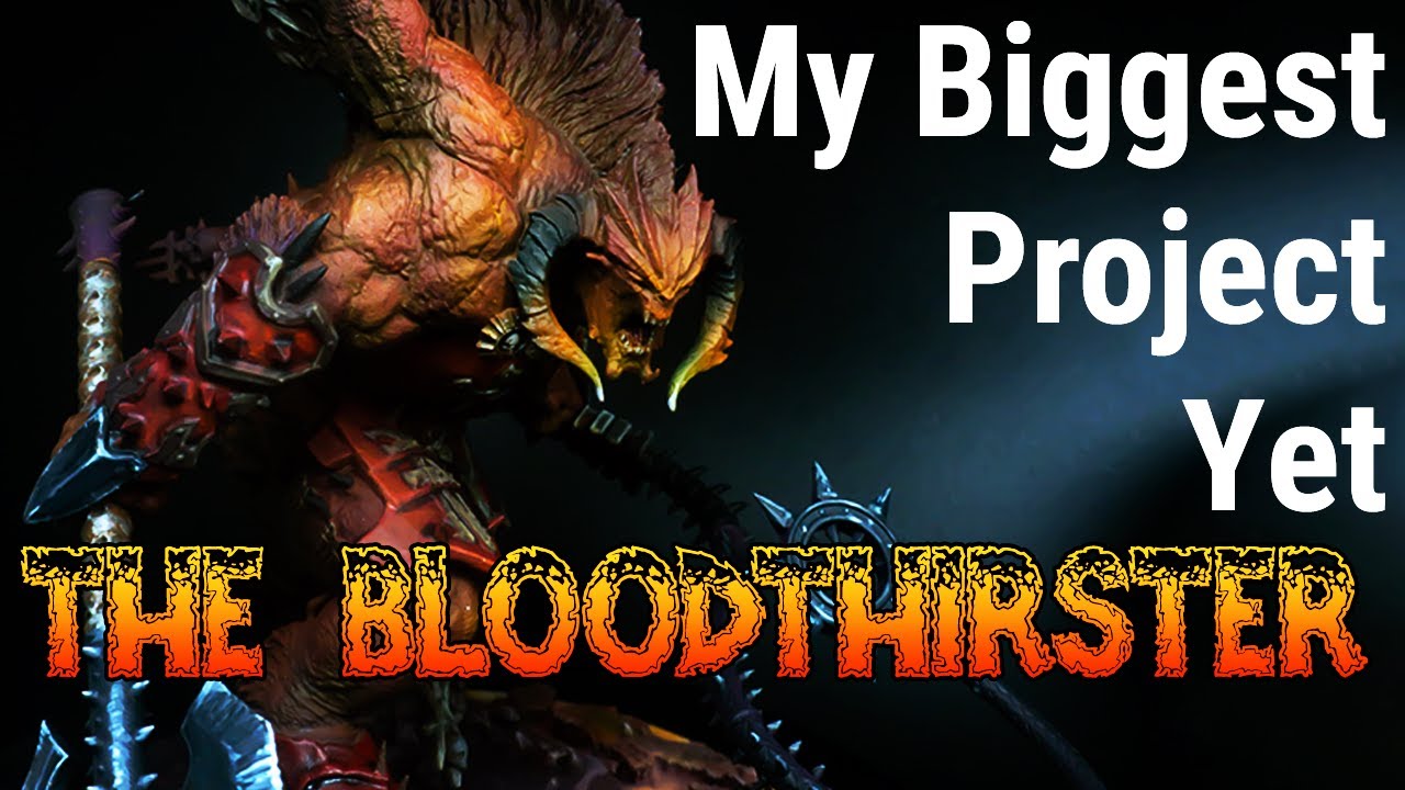 How To Paint The Bloodthirster - 3D Printed Warhammer!