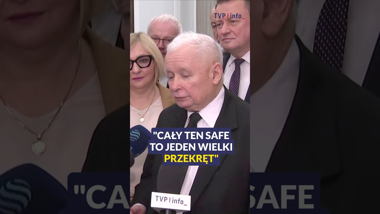 Kaczyński: cały ten SAFE to jeden wielki przekręt #polityka #polska #safe #shorts