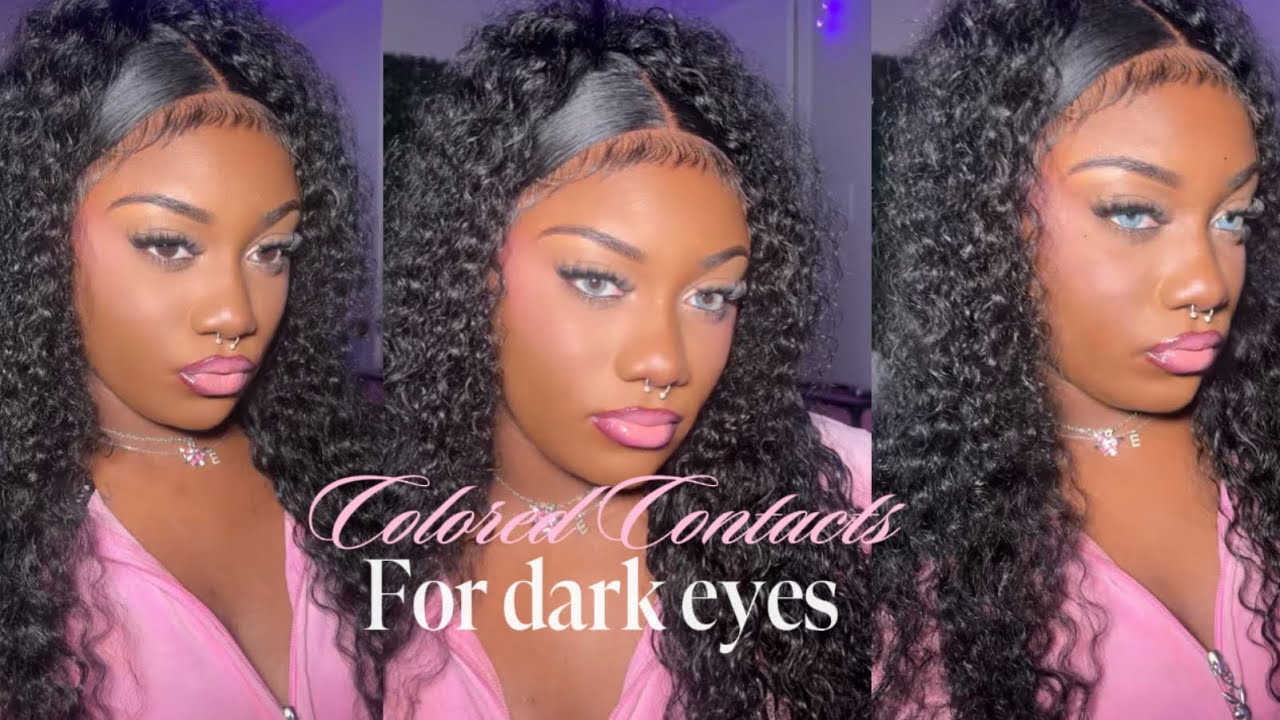 The MOST vibrant colored contacts for DARK EYES Ft. HAIINX