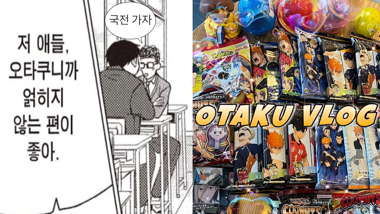 [오타쿠 브이로그] 국전에 간 저 애들 | 랜덤깡 블루록 하이큐 히로아카 체인소맨 |