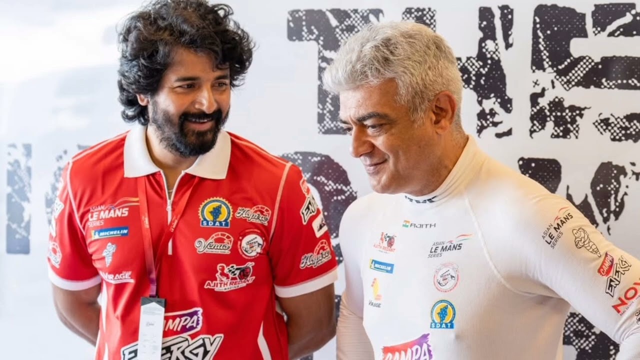 Sivakarthikeyan meet up with AK | Ajith Kumar Racing in Dubai | Cinema with Raju 