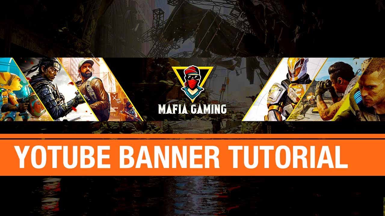 How to Make A Gamer YouTube Banner in Photoshop