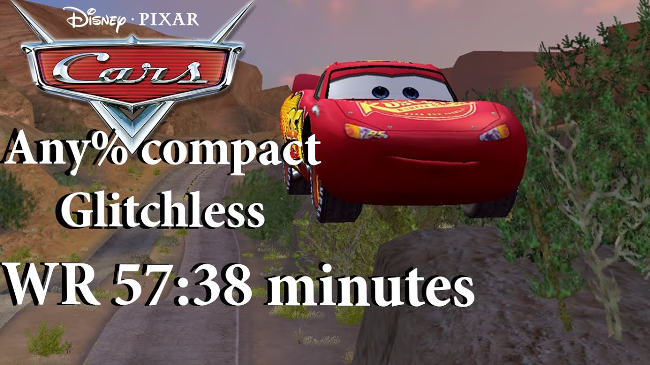 [Former WR] Cars the video game speedrun Any% compact glitchless 57:38 / Тачки игра спидран