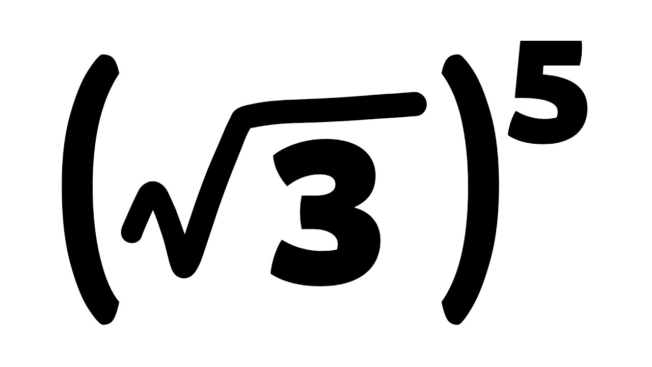 Pot&ecirc;ncia de uma Raiz Quadrada