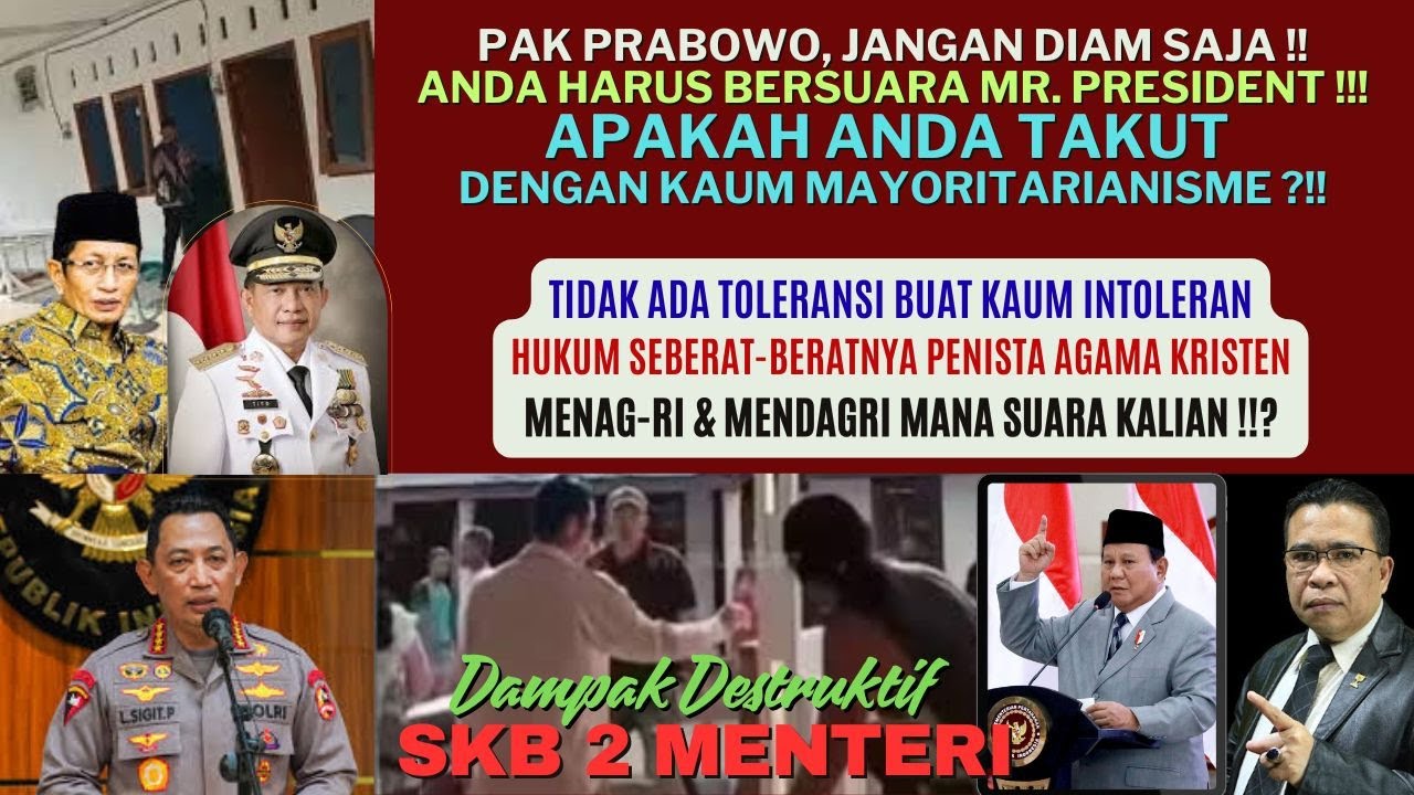 POLISI HARUS BUBARKAN MASSA INTOLERAN ANTI KRISTEN DENGAN GUNAKAN WATERCANNON DAN GAS AIR MATA !!!