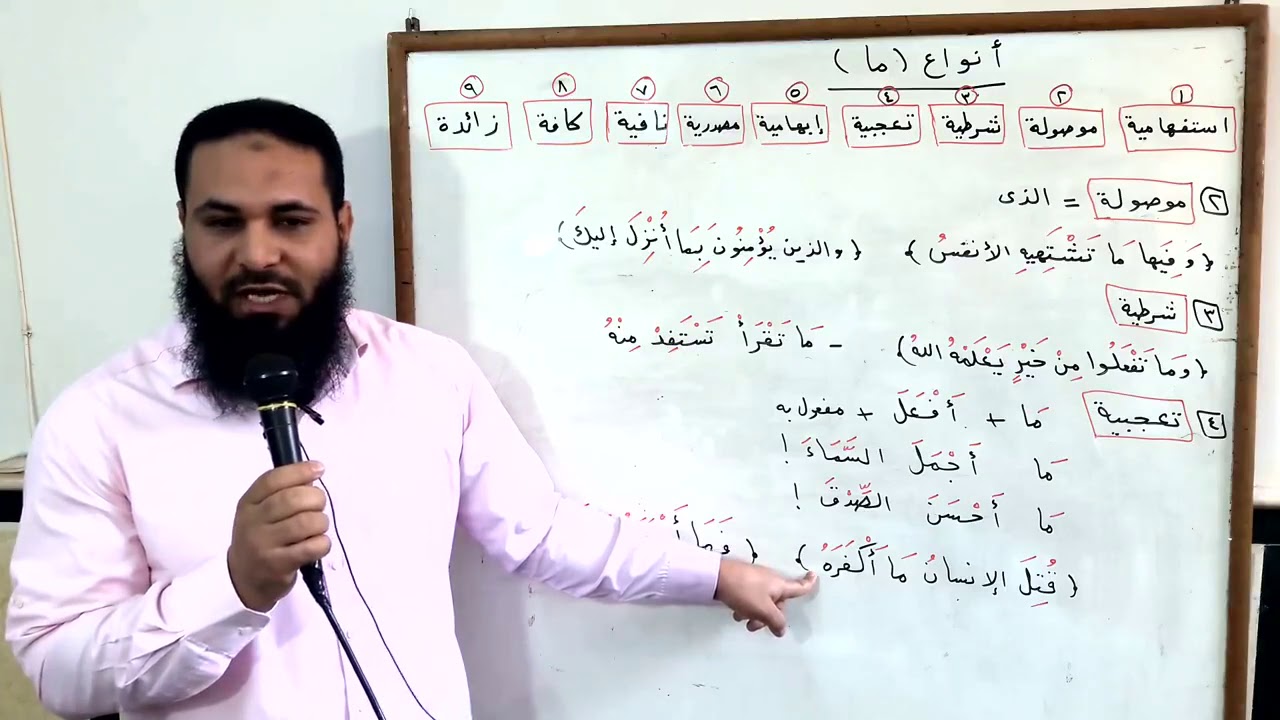 أنواع ما في اللغة العربية بطريقة رائعة