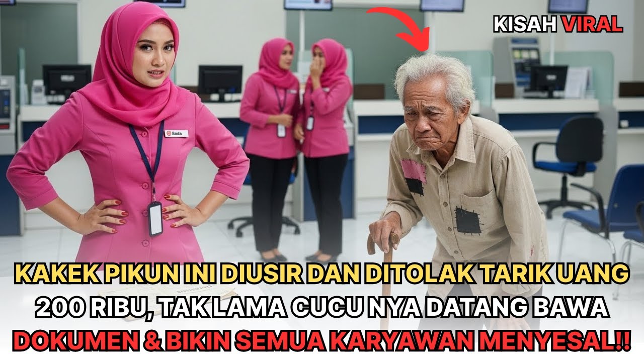 KAKEK PIKUN DITOLAK TARIK UANG 200 RIBU, CUCU NYA DATANG BAWA DOKUMEN DAN BIKIN SEMUA ORANG MENYESAL