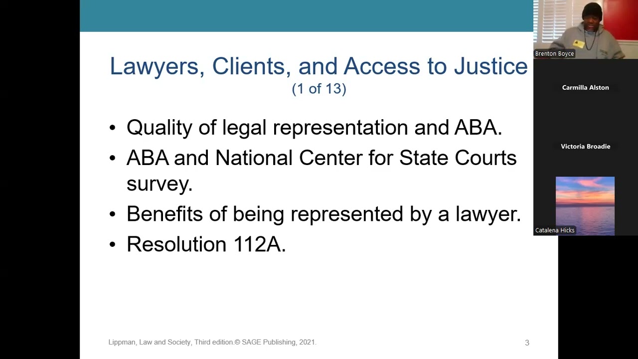 LIBS330-01 Law Humanities and Social Change- Access to Justice and Legal Ethics 02/11/2026