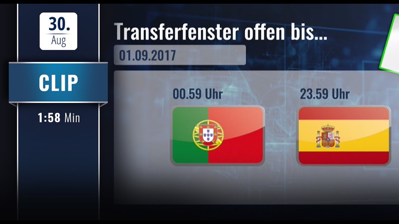 Wo hat das Transferfenster wie lange ge&ouml;ffnet?