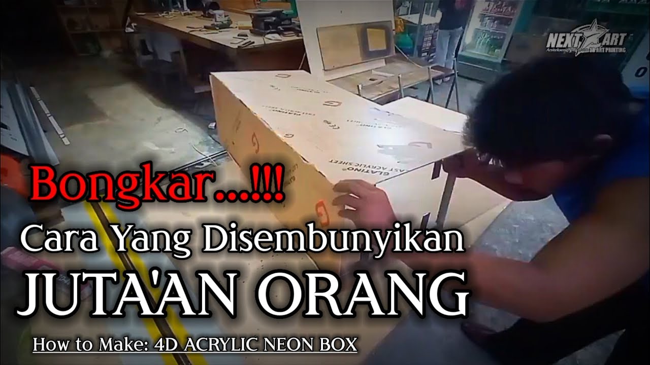 Jarang Yang Tau Rahasia ini // 4D ACRYLIC NEON BOX