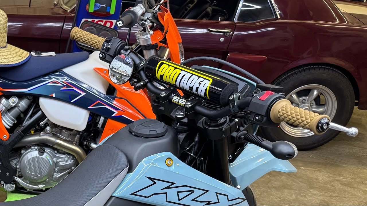 Klx300sm Protaper handlebar install