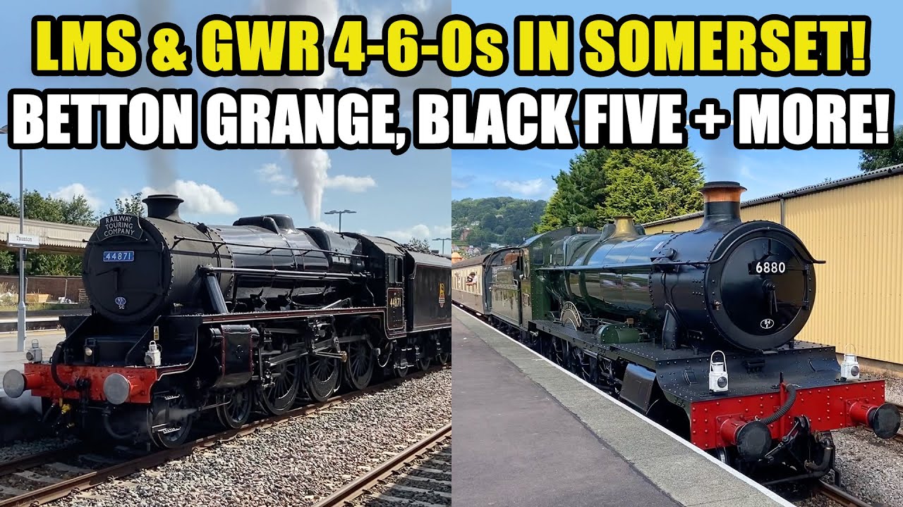 6880 'BETTON GRANGE' + 6990 'WITHERSLACK HALL' FINAL RUNS on the WSR + LMS 44871 on the ROYAL DUCHY!