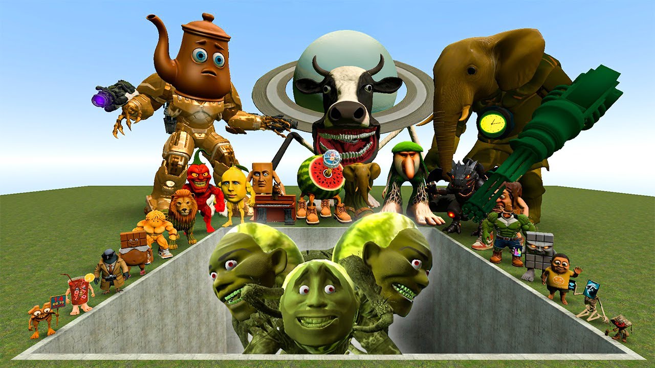 НОВЫЕ ИТАЛЬЯНСКИЕ МЕМЫ ИИ BRAINROT ПРОТИВ ГИГАНТСКОЙ ЯМЫ С НОСИКОМ АРБУЗОВ LIN GANG MELON! — Garr...