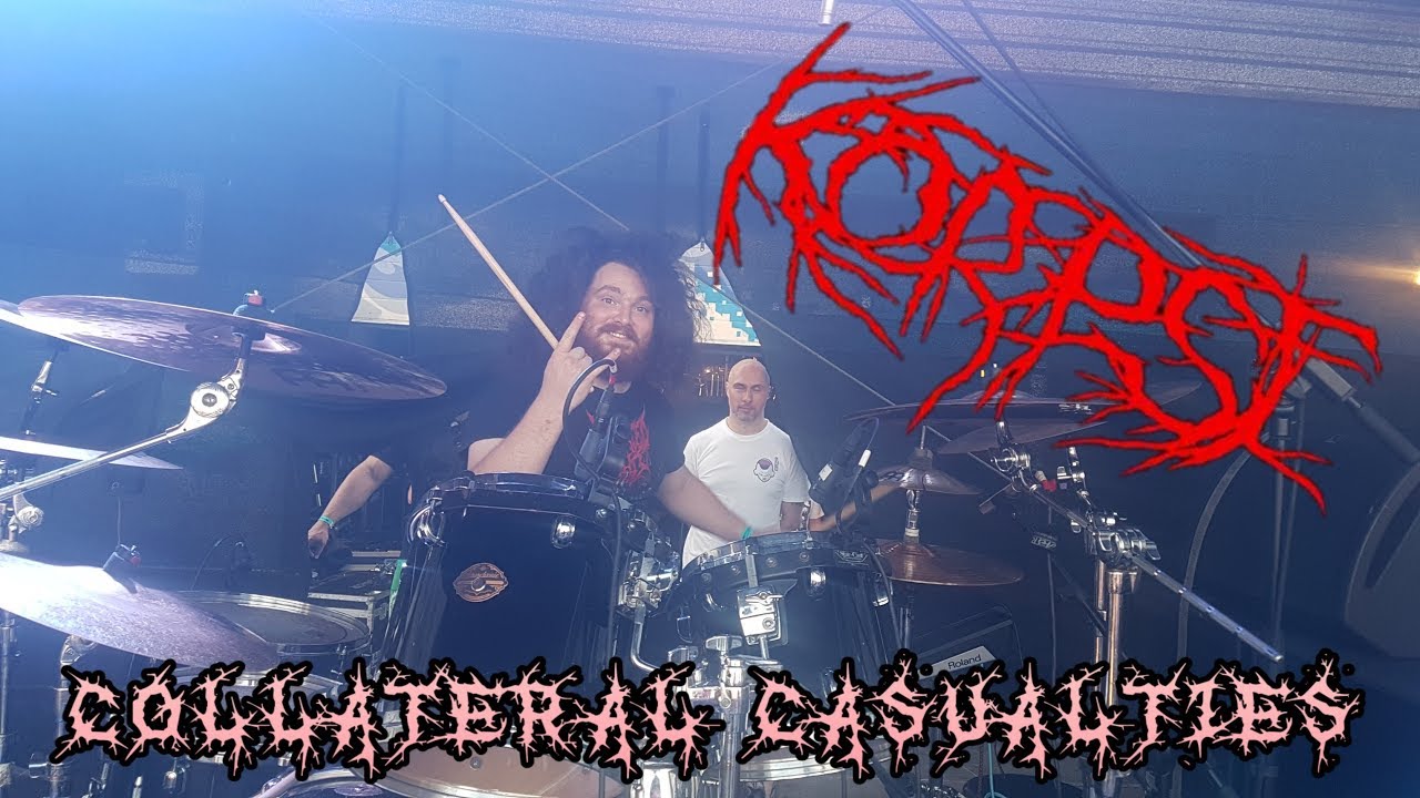 Korpse - Collateral Casualties ( Live Drum Cam )