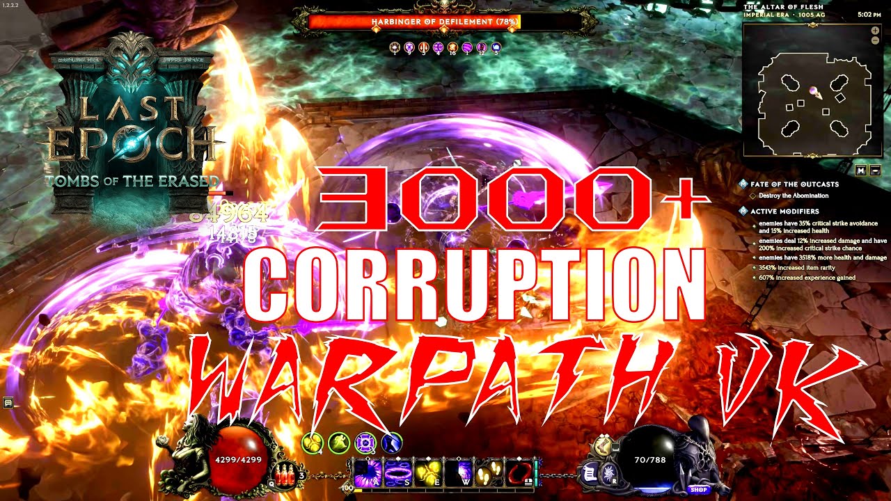 Last Epoch Season 2 | 3000+ Corruption Shade of Orobyss - Warpath Void Knight